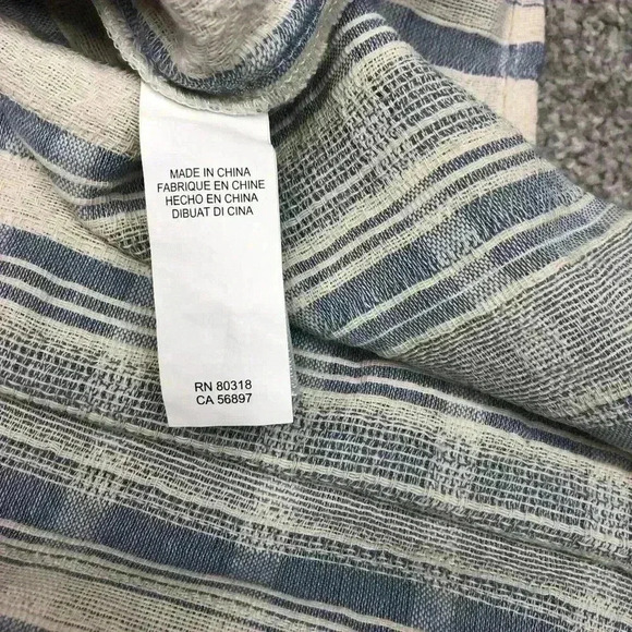 Lucky Brand Peasant Top Blouse Cotton Off The Shoulders Sz XS - Picture 6 of 9